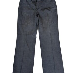 Banana Republic Straight Fit Charcoal Hook Button Front Zip Pants Women's Size 6